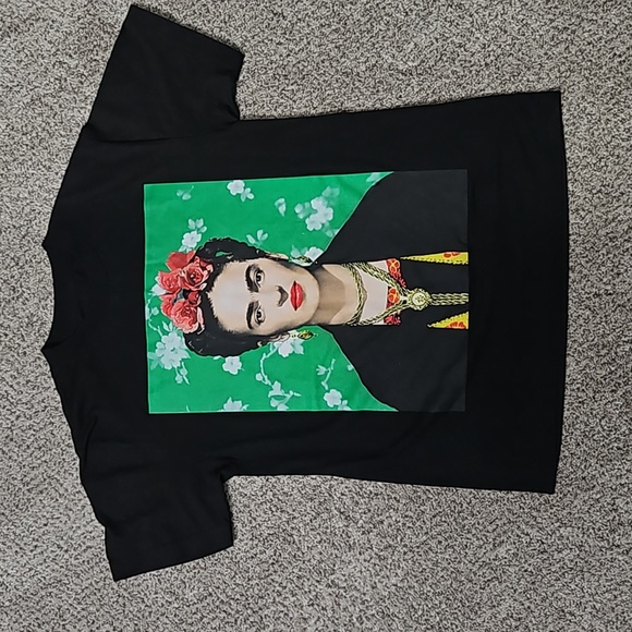 T-Shirt Donna Ufficiale Frida Kahlo – Stile Pop Art, 100% Cotone Made In Italy - 2